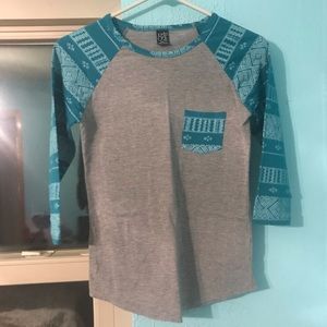 3/4 shirt with pocket